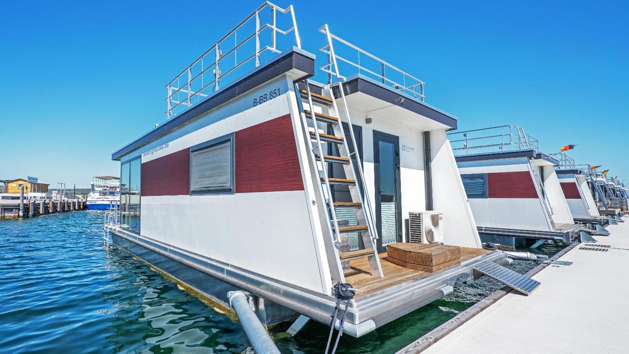 Geiseltalsee Hausboot - Floating House - Hausboot Junior Braunsbedra Екстериор снимка